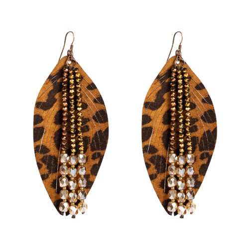 Fashion Jewelry Leather Earrings For Women YWHME-57