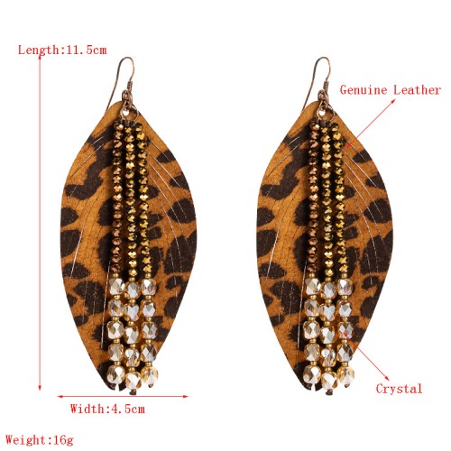 Fashion Jewelry Leather Earrings For Women YWHME-57