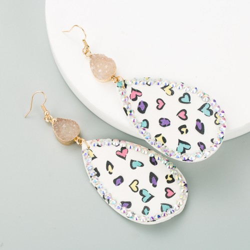 Fashion Jewelry Leather Earrings For Women YWHME-59