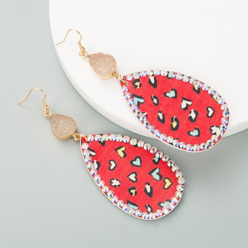 Fashion Jewelry Leather Earrings For Women YWHME-59