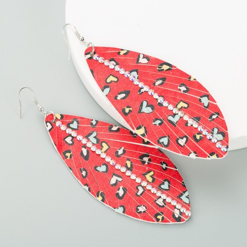 Fashion Jewelry Leather Earrings For Women YWHME-60