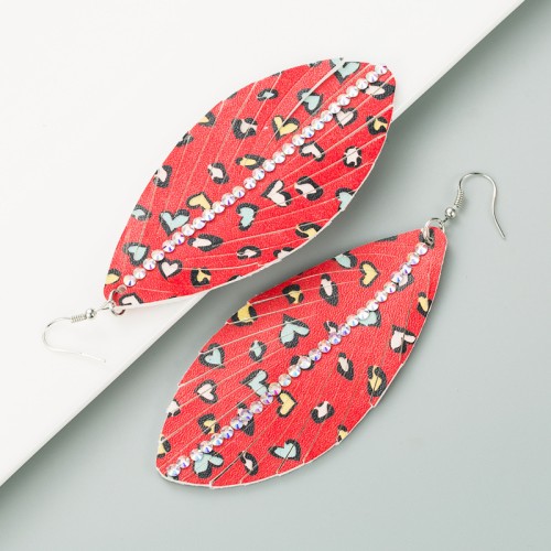 Fashion Jewelry Leather Earrings For Women YWHME-60