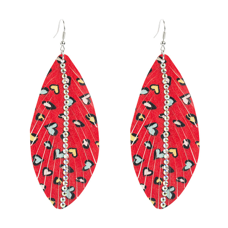 Fashion Jewelry Leather Earrings For Women YWHME-60 