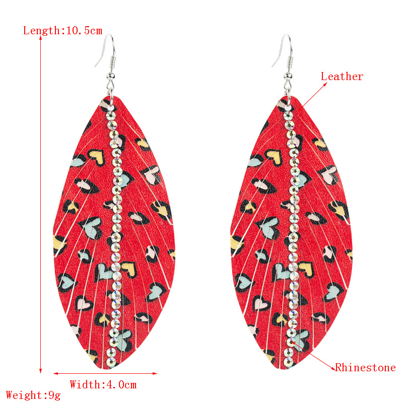 Fashion Jewelry Leather Earrings For Women YWHME-60 