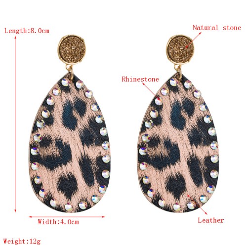 Fashion Jewelry Leather Earrings For Women YWHME-62