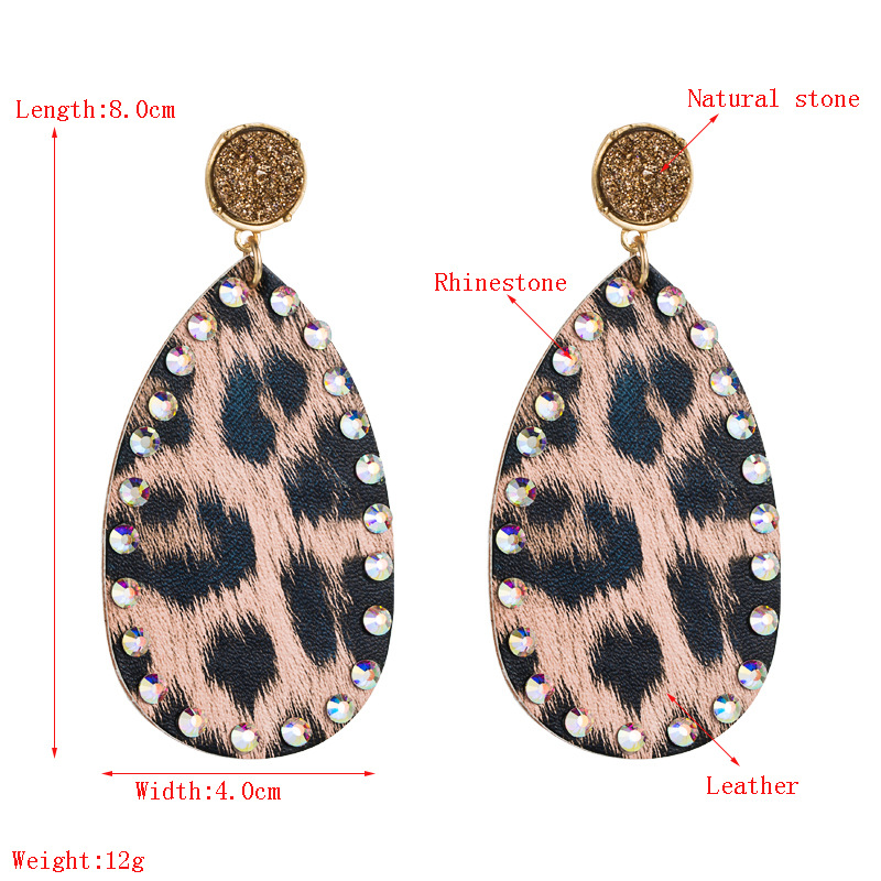 Fashion Jewelry Leather Earrings For Women YWHME-62 