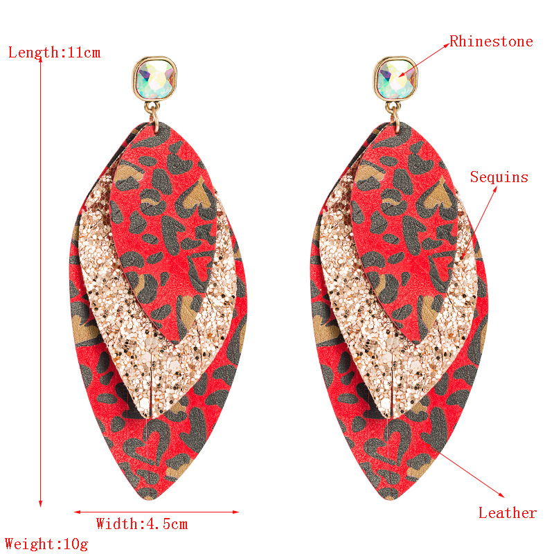 Fashion Jewelry Leather Earrings For Women YWHME-63 