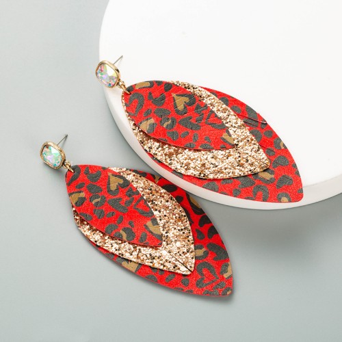 Fashion Jewelry Leather Earrings For Women YWHME-63