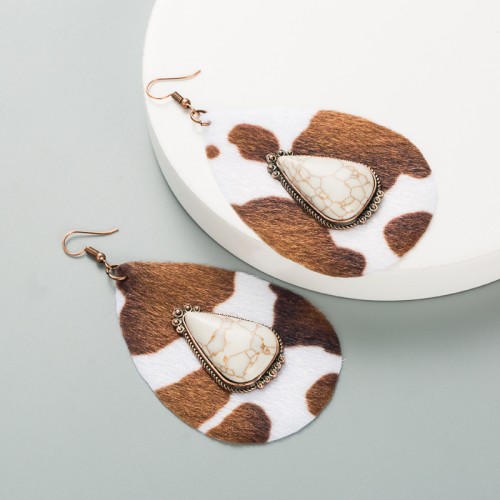 Fashion Jewelry Leather Earrings For Women YWHME-64