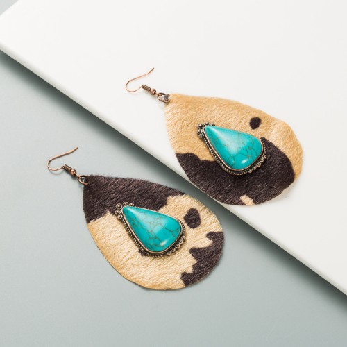 Fashion Jewelry Leather Earrings For Women YWHME-64