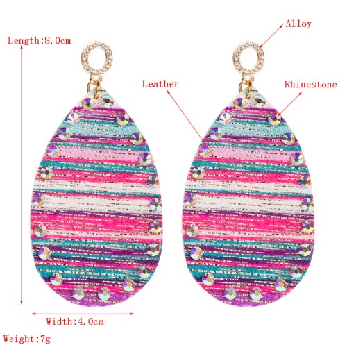 Fashion Jewelry Leather Earrings For Women YWHME-65