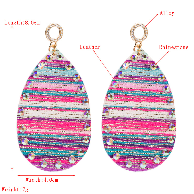 Fashion Jewelry Leather Earrings For Women YWHME-65 