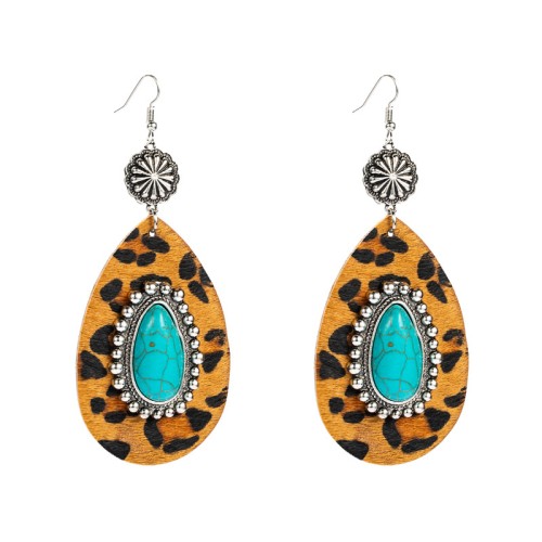 Fashion Jewelry Leather Earrings For Women YWHME-66