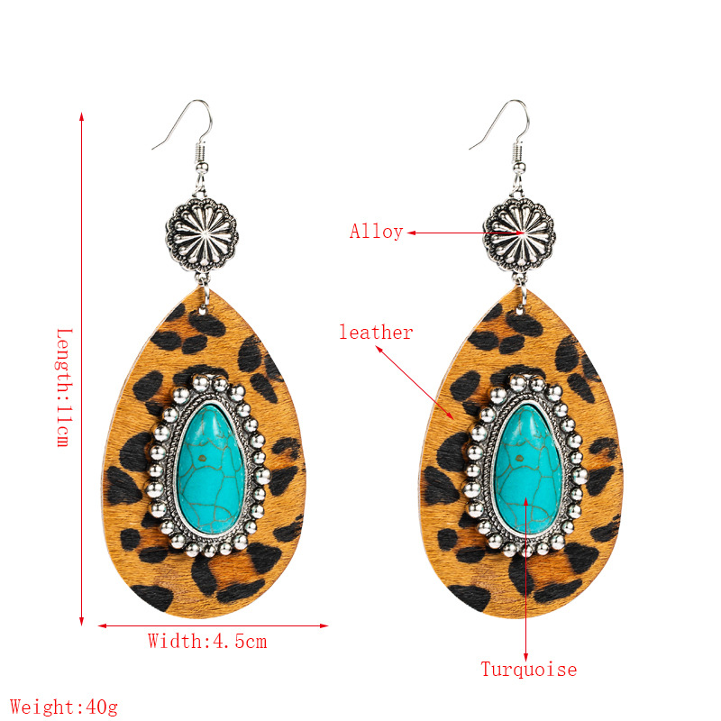 Fashion Jewelry Leather Earrings For Women YWHME-66 