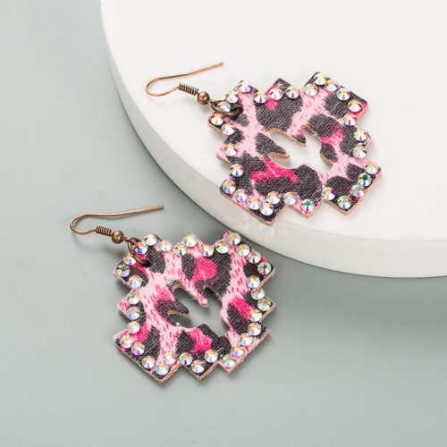 Fashion Jewelry Leather Earrings For Women YWHME-69