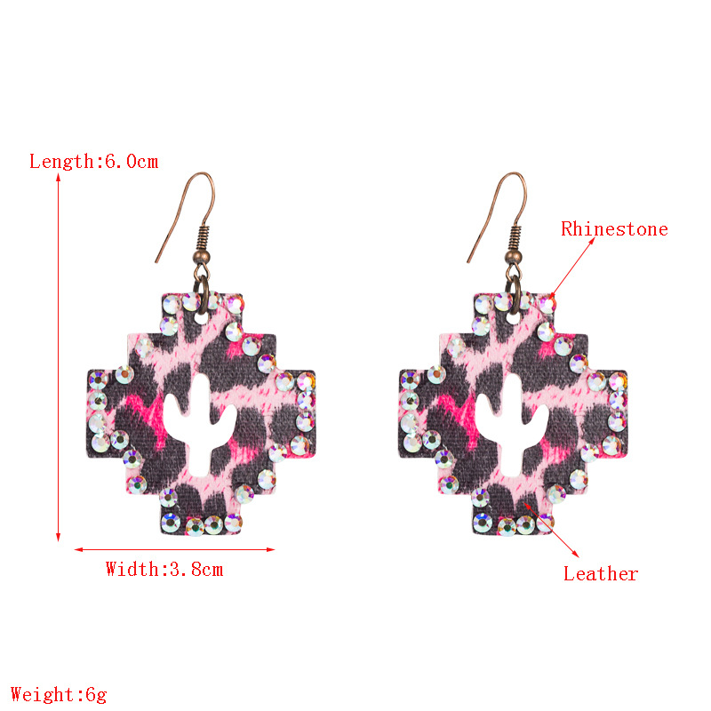 Fashion Jewelry Leather Earrings For Women YWHME-69 