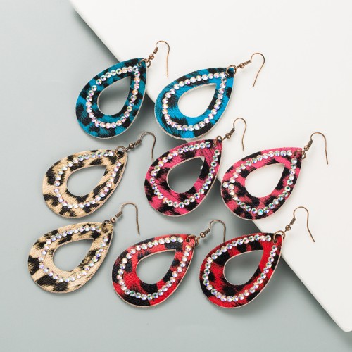 Fashion Jewelry Leather Earrings For Women YWHME-70