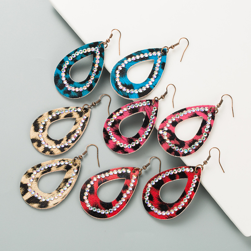 Fashion Jewelry Leather Earrings For Women YWHME-70 