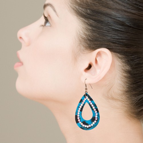 Fashion Jewelry Leather Earrings For Women YWHME-70