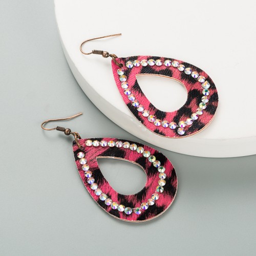 Fashion Jewelry Leather Earrings For Women YWHME-70