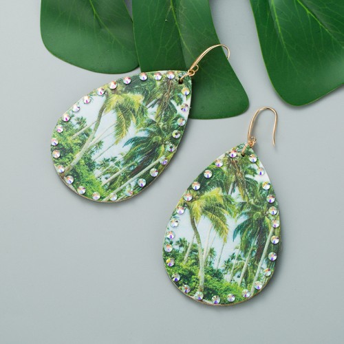 Fashion Jewelry Leather Earrings For Women YWHME-71