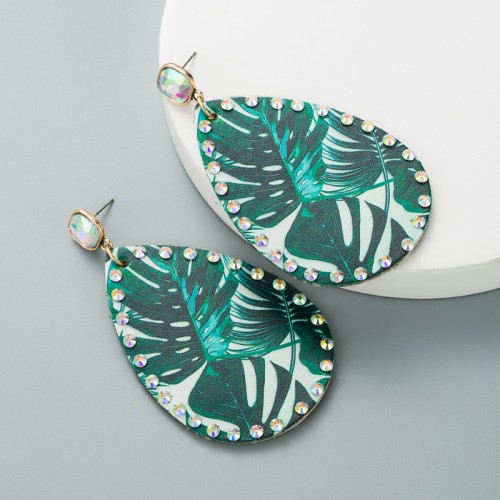 Fashion Jewelry Leather Earrings For Women YWHME-72