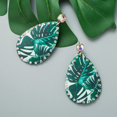 Fashion Jewelry Leather Earrings For Women YWHME-72