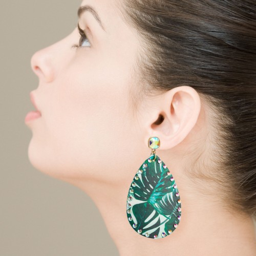 Fashion Jewelry Leather Earrings For Women YWHME-72