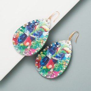 Fashion Jewelry Leather Earrings For Women YWHME-73 