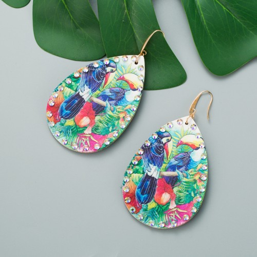 Fashion Jewelry Leather Earrings For Women YWHME-73