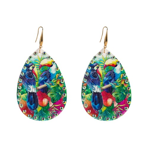 Fashion Jewelry Leather Earrings For Women YWHME-73