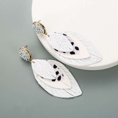 Fashion Jewelry Leather Earrings For Women YWHME-74