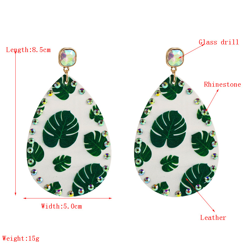 Fashion Jewelry Leather Earrings For Women YWHME-75 