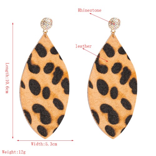 Fashion Jewelry Leather Earrings For Women YWHME-78