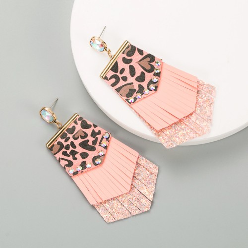 Fashion Jewelry Leather Earrings For Women YWHME-80