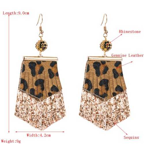 Fashion Jewelry Leather Earrings For Women YWHME-81