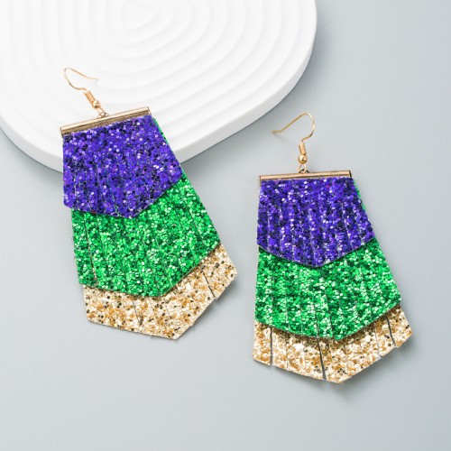 Fashion Jewelry Leather Earrings For Women YWHME-83