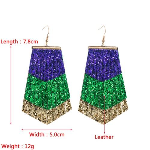 Fashion Jewelry Leather Earrings For Women YWHME-83