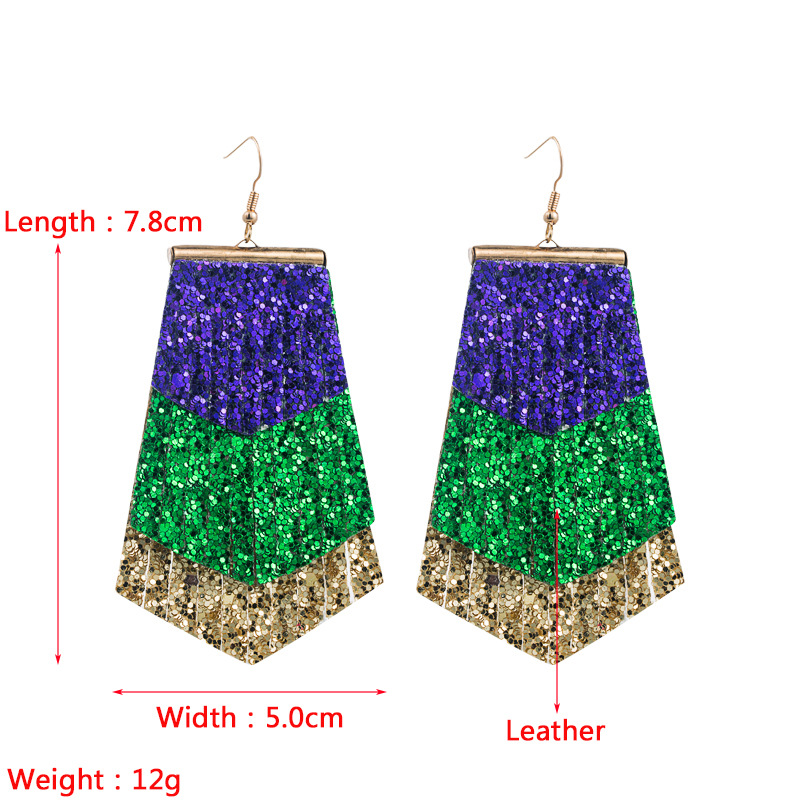 Fashion Jewelry Leather Earrings For Women YWHME-83 