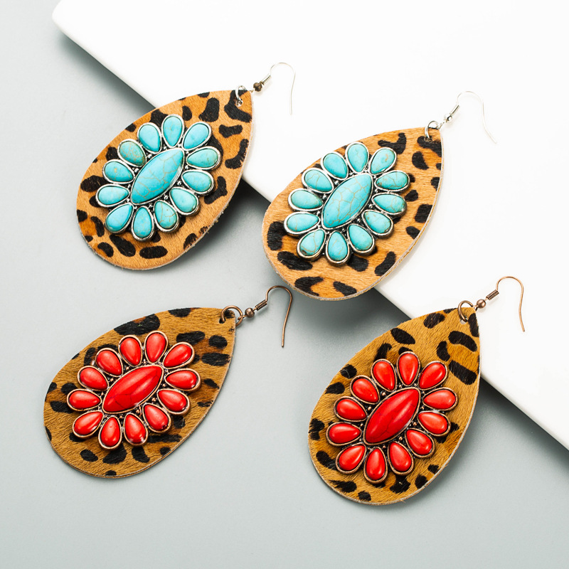 Fashion Jewelry Leather Earrings For Women YWHME-85 