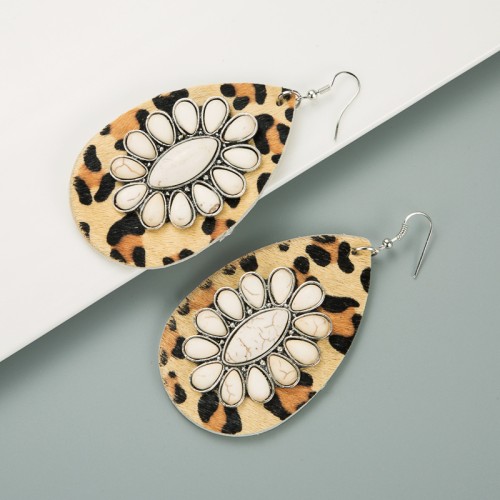 Fashion Jewelry Leather Earrings For Women YWHME-85