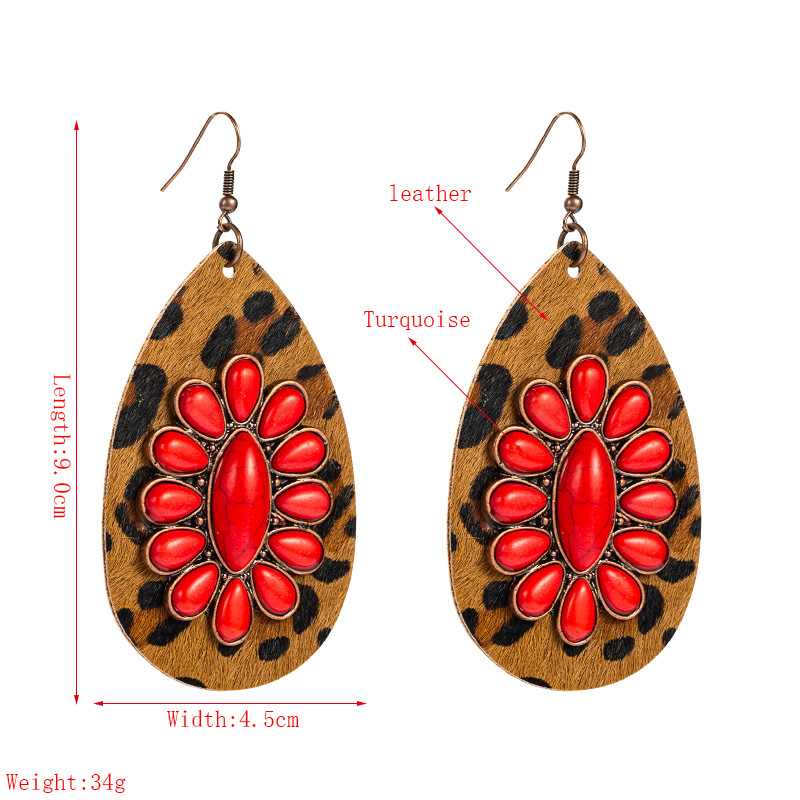 Fashion Jewelry Leather Earrings For Women YWHME-85 