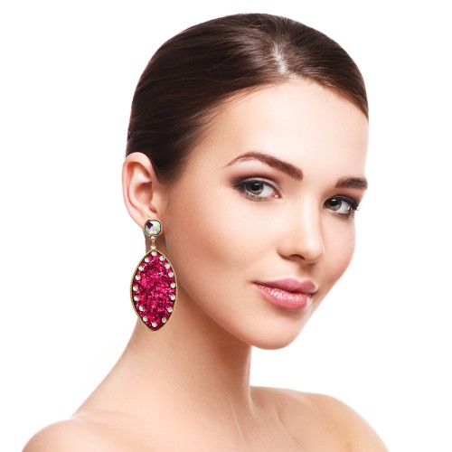 Fashion Jewelry Leather Earrings For Women YWHME-87