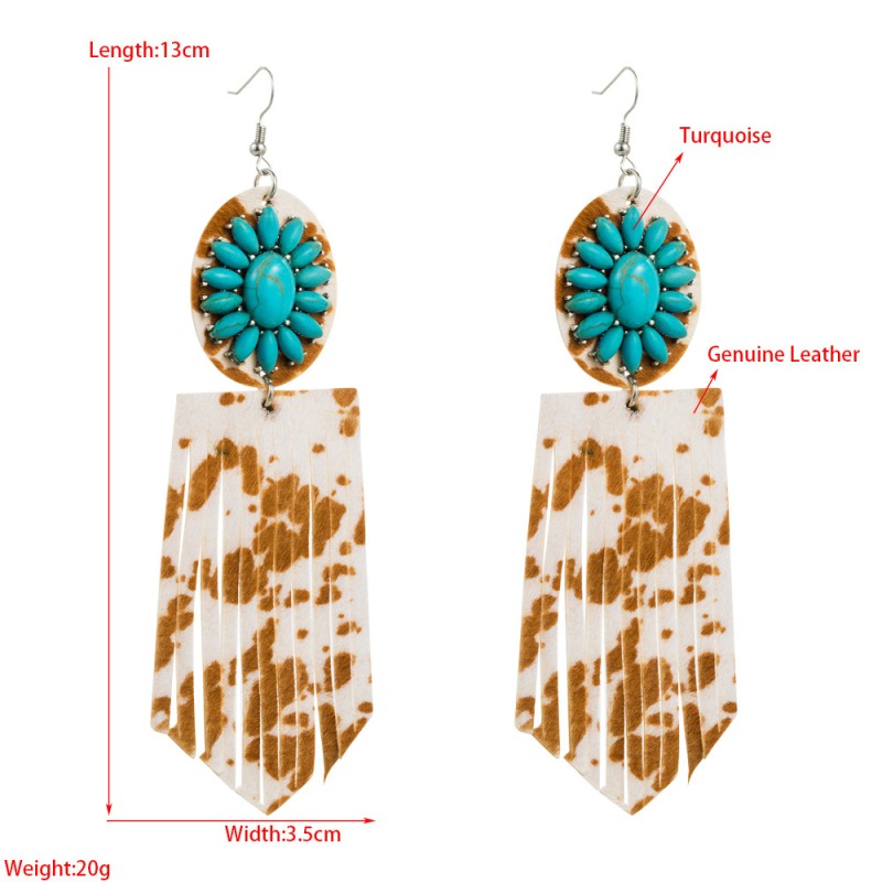 Fashion Jewelry Leather Earrings For Women YWHME-91 