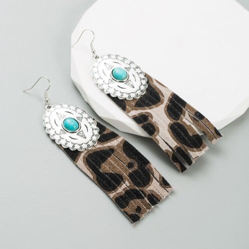 Fashion Jewelry Leather Earrings For Women YWHME-92