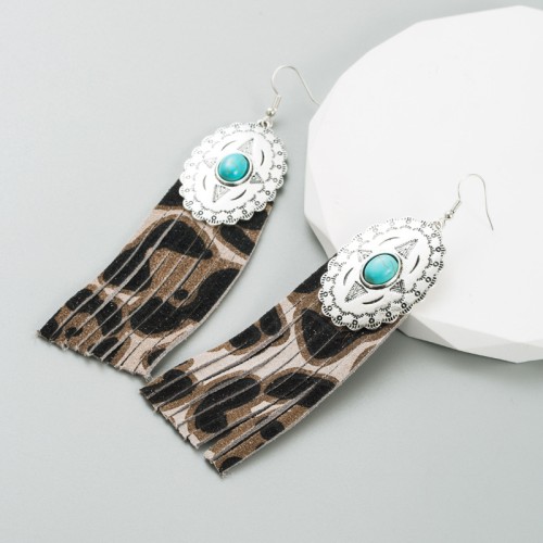 Fashion Jewelry Leather Earrings For Women YWHME-92