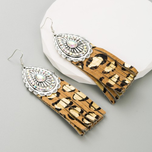 Fashion Jewelry Leather Earrings For Women YWHME-93