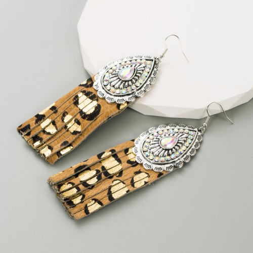 Fashion Jewelry Leather Earrings For Women YWHME-93