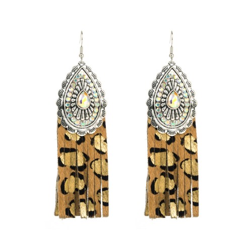 Fashion Jewelry Leather Earrings For Women YWHME-93