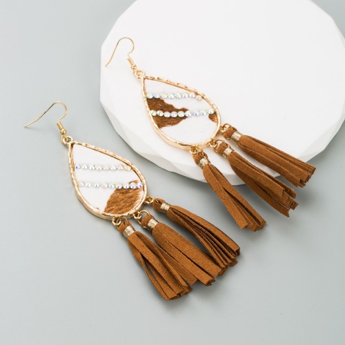 Fashion Jewelry Leather Earrings For Women YWHME-95